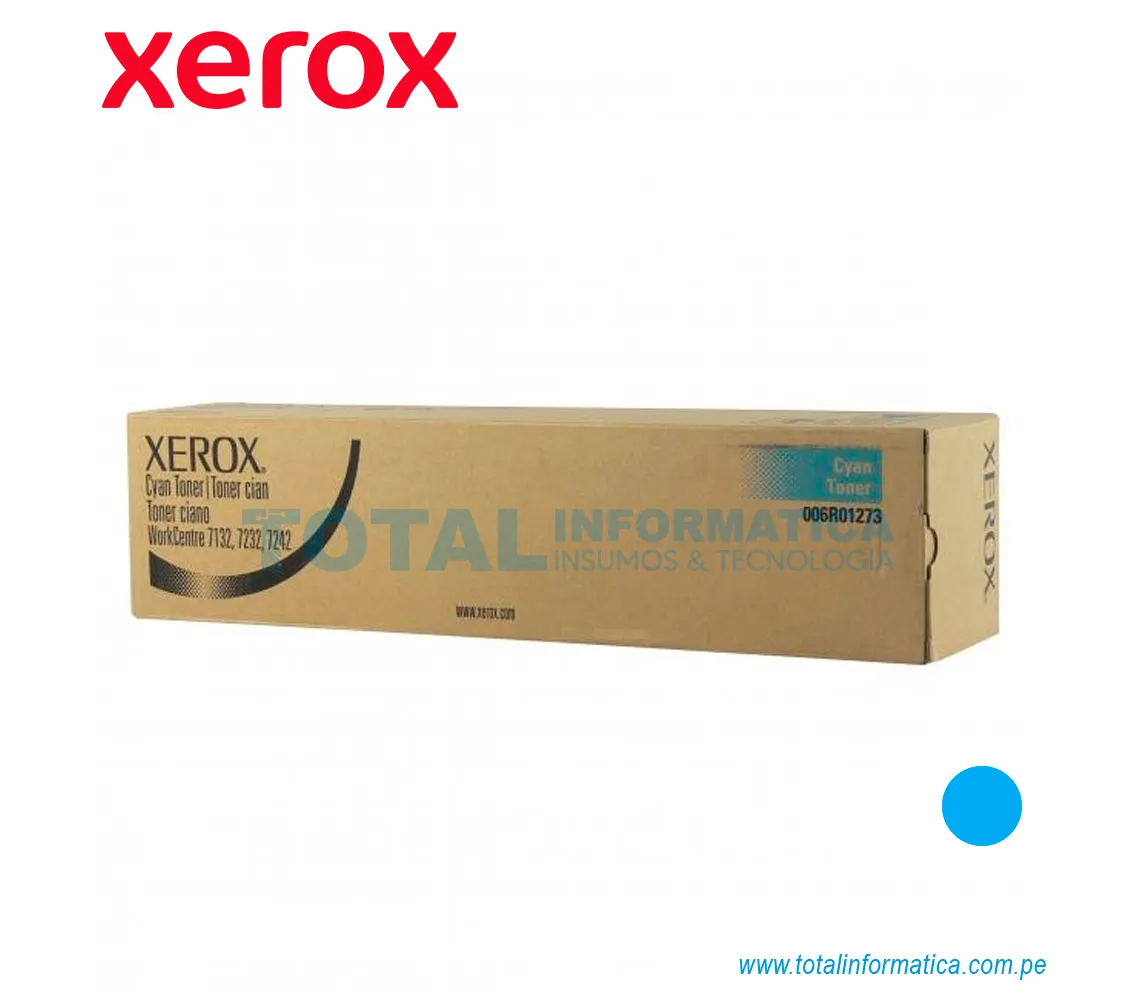 TONER XEROX ( 006R01273 ) WORKCENTRE 7132, 7242, CYAN, 8K PAG - imagen 2