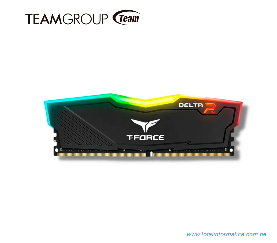 MEMORIA RAM 32GB DDR4 T-FORCE DELTA R 3200MHZ BLACK TF3D432G3200HC16F01 - imagen 1