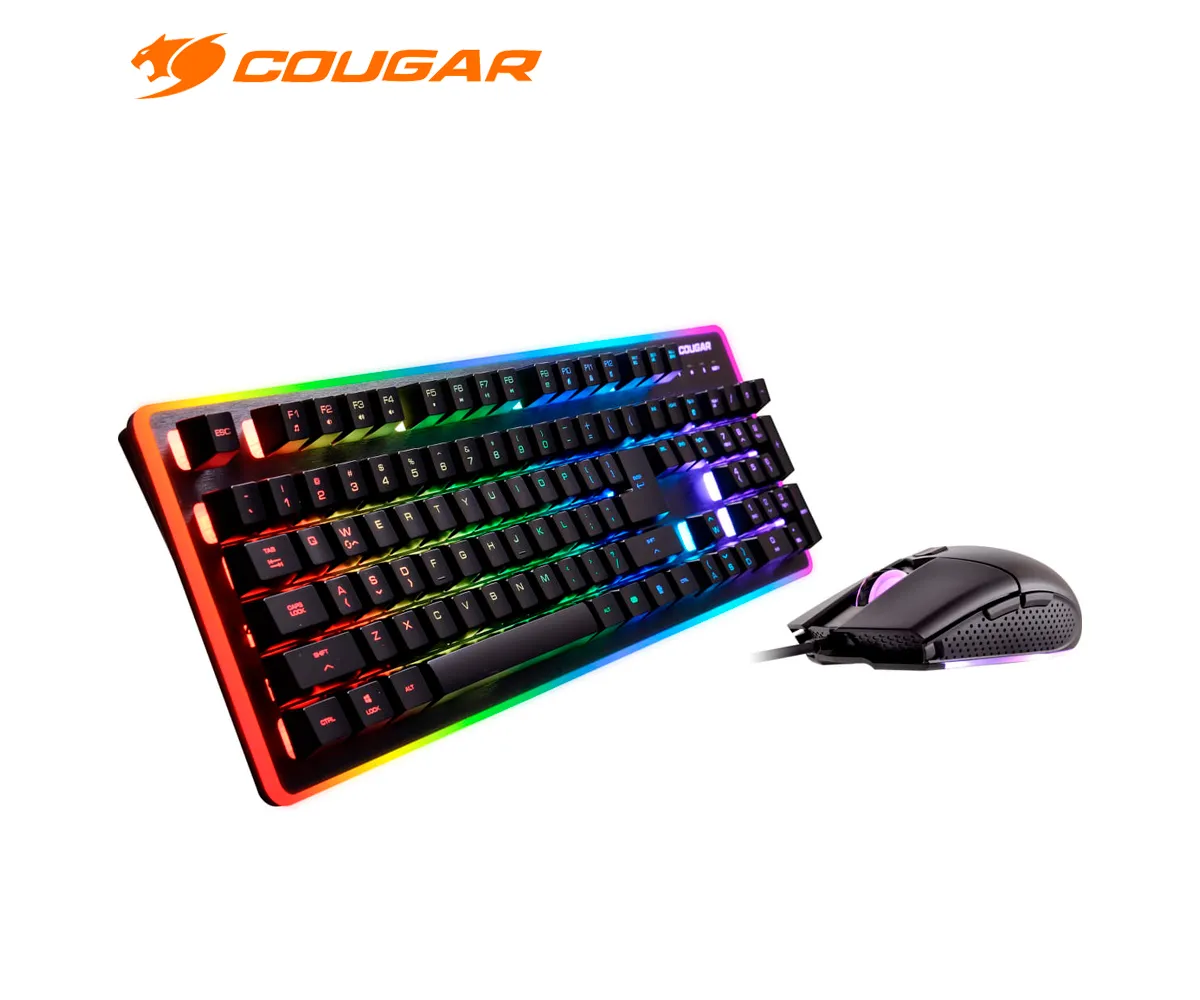 KIT GAMER COUGAR DEATHFIRE EX, TECLADO + MOUSE, RGB, ALÁMBRICO - imagen 1