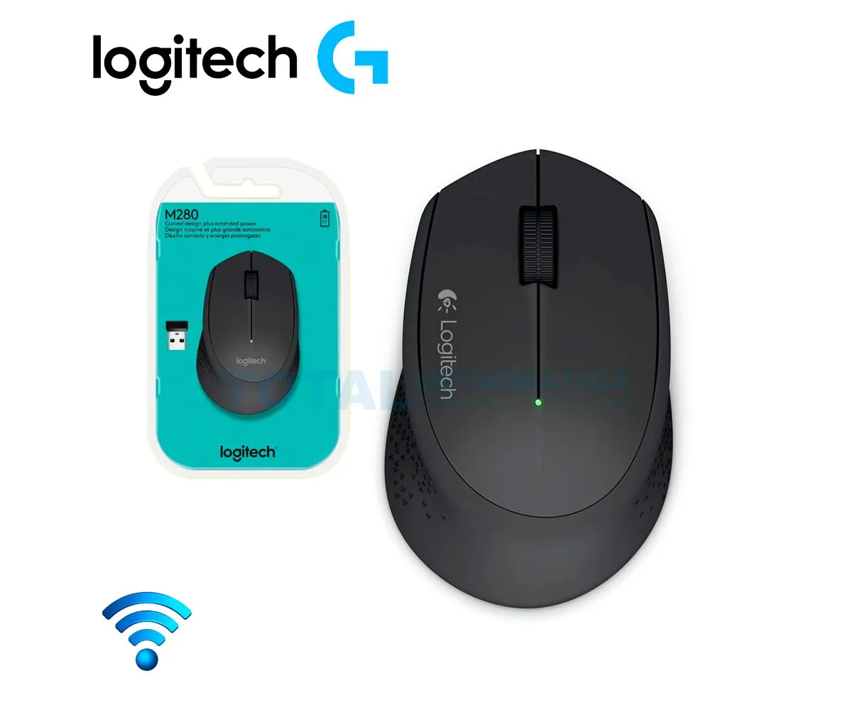 MOUSE LOGITECH M280 ( 910-004284 ) INALÁMBRICO, NEGRO - imagen 1