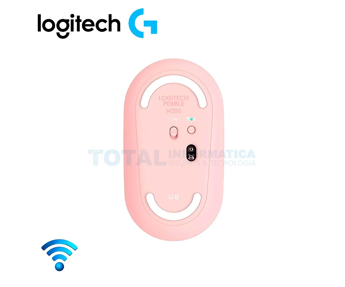 MOUSE LOGITECH PEBBLE M350 SILENT ( 910-005769 ) INALÁMBRICO, BLUETOOTH ROSE - imagen 3