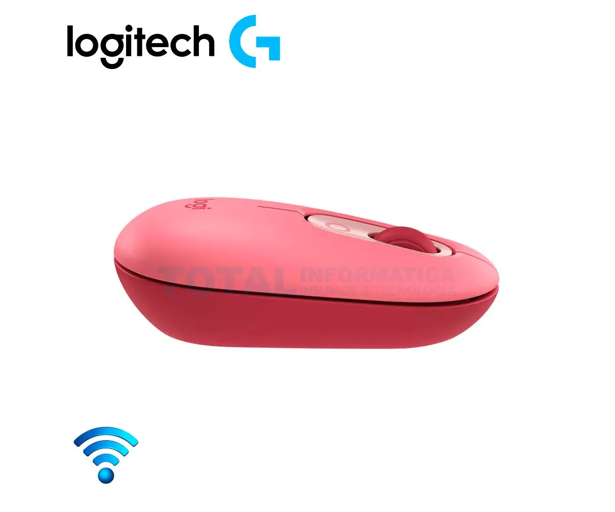 MOUSE LOGITECH POP ( 910-006545 ) BLUETOOTH, CORAL ROSA - imagen 2
