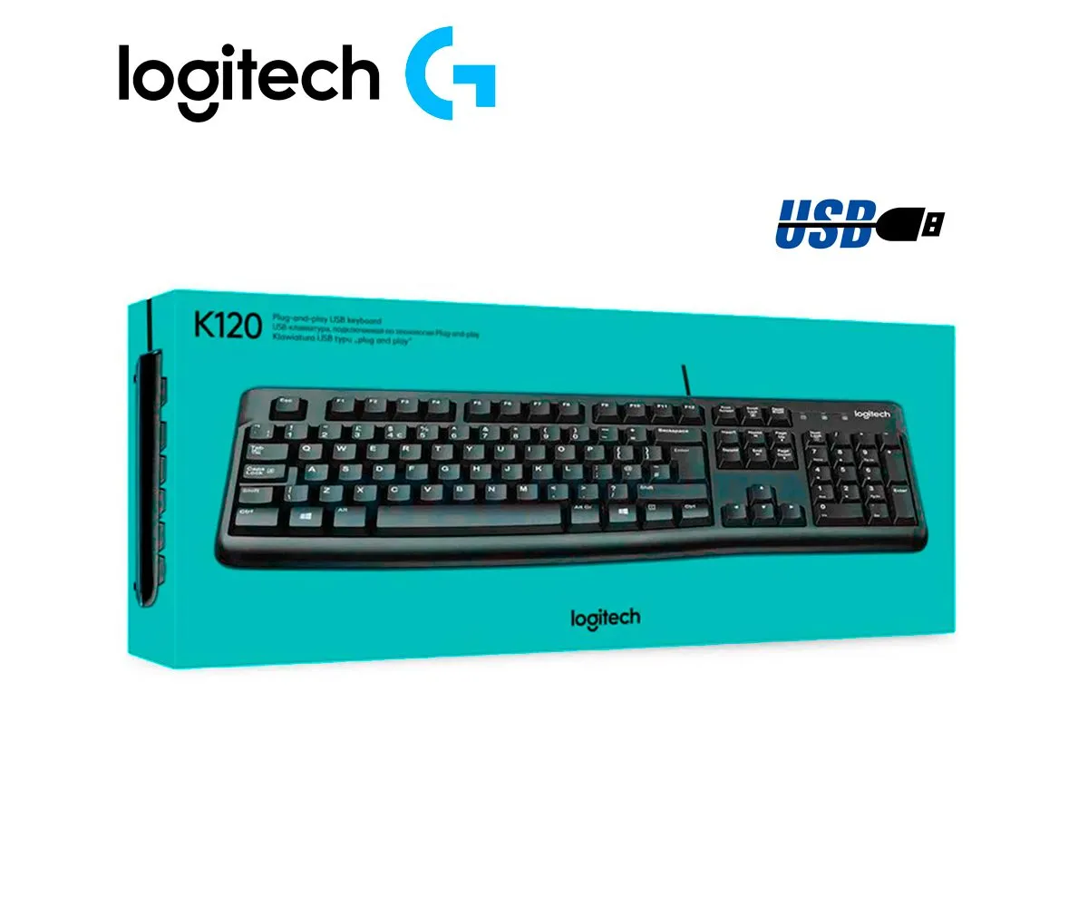 TECLADO LOGITECH K120 ( 920-004422 ) USB SP, NEGRO - imagen 3