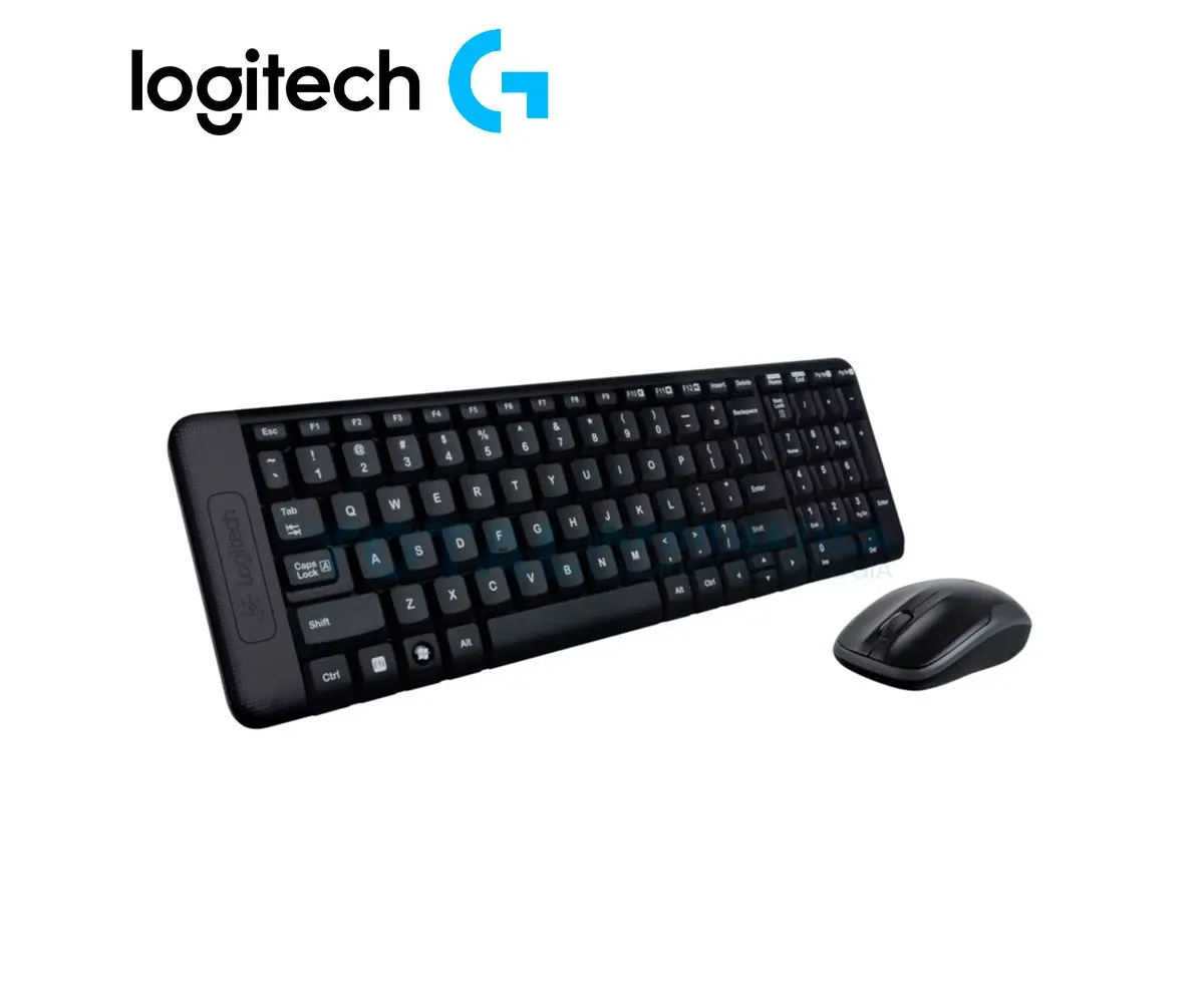 COMBO TECLADO LOGITECH + MOUSE MK220 INALAMBRICO USB SP ( 920-004430 ) NEGRO - imagen 2