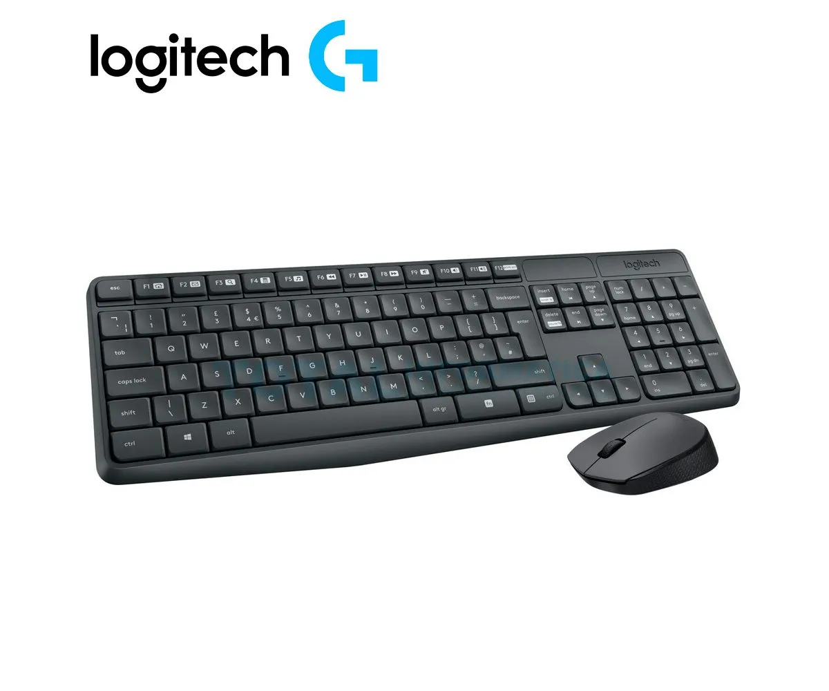 COMBO TECLADO LOGITECH + MOUSE MK235 INALAMBRICO USB SP ( 920-007901 ) NEGRO - imagen 2