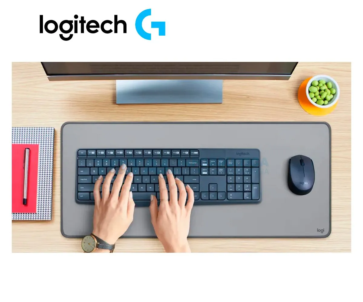 COMBO TECLADO LOGITECH + MOUSE MK235 INALAMBRICO USB SP ( 920-007901 ) NEGRO - imagen 3