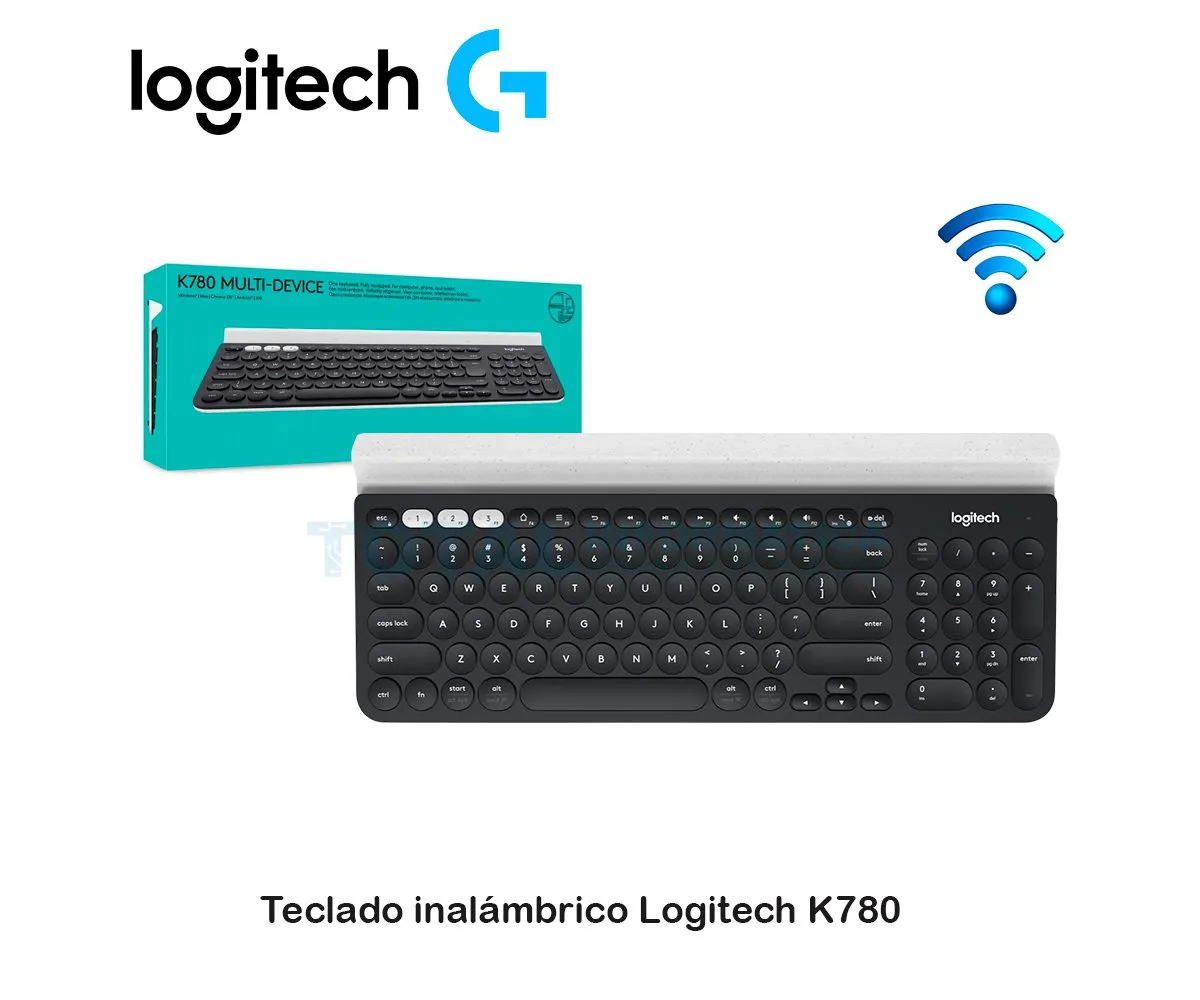 TECLADO LOGITECH K780 ( 920-008026 ) MULTI-DEVICE WIRELESS KEYBOARD - imagen 1