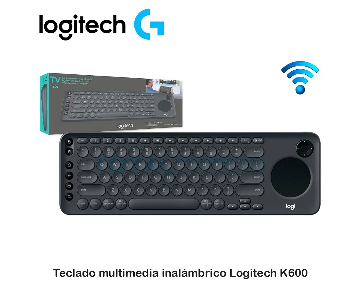 TECLADO LOGITECH K600 TV ( 920-008824 ) WIRELESS BLACK - imagen 1