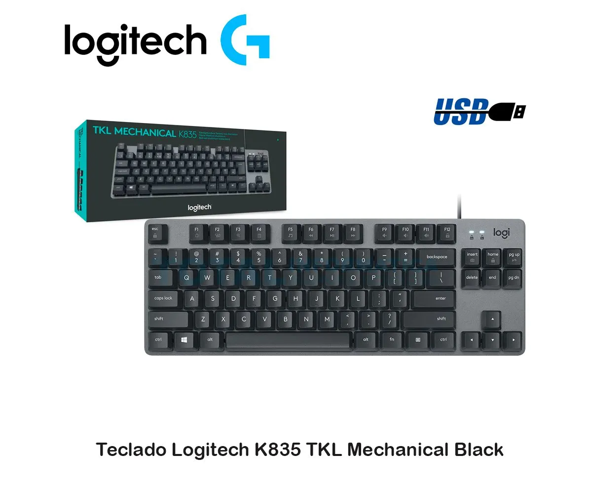 TECLADO LOGITECH K835 TKL ( 920-010085 ) MECANICO NEGRO - imagen 1