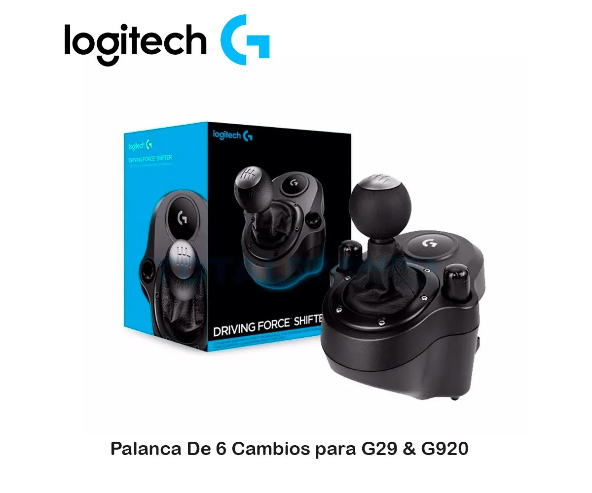 PALANCA DE CAMBIOS LOGITECH G29 & G920 ( 941-000119 ) 6 VELOCIDADES, NEGRO - imagen 1