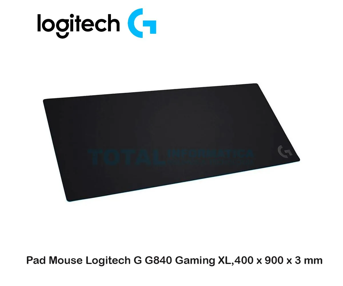 PAD MOUSE LOGITECH G840 ( 943-000117 ) TELA XL 40X90 CM NEGRO - imagen 1
