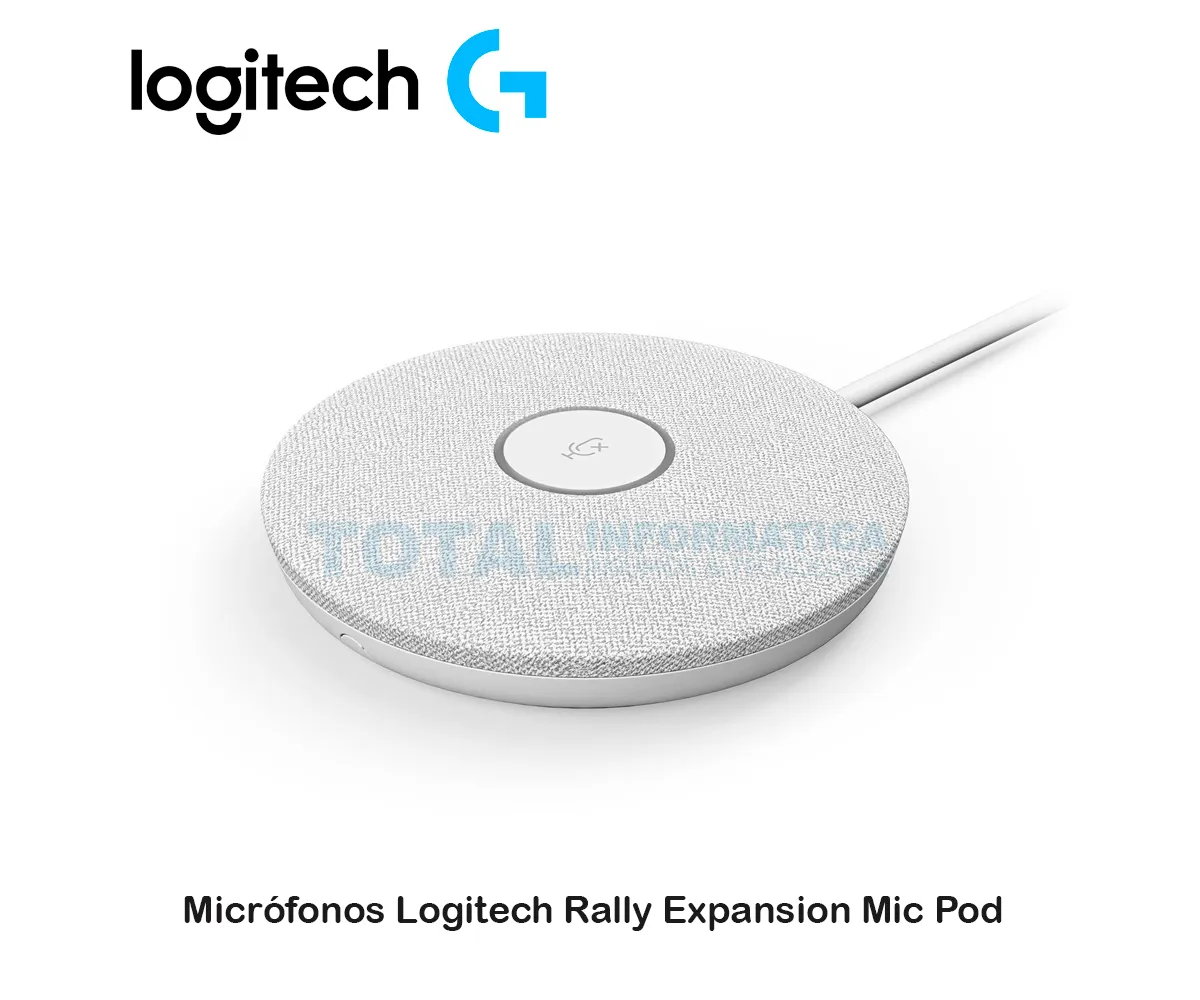 MICROFONO LOGITECH B2B RALLY MIC POD COLOR BLANCO ( 952-000038 ) - imagen 1