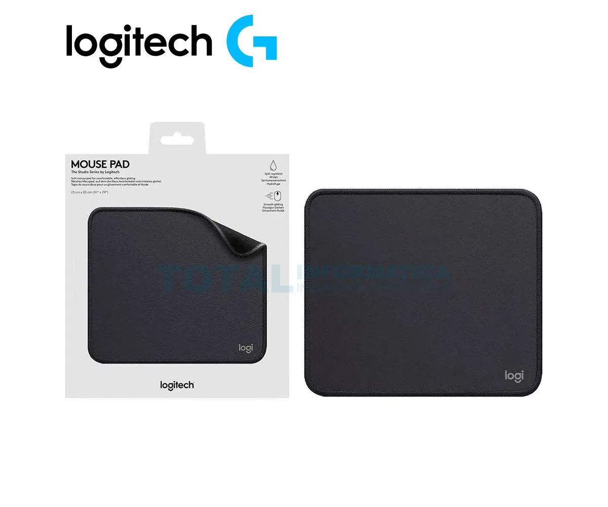 PAD MOUSE LOGITECH ANTI SALPICADURAS ( 956-000035 ) 200 X 230MM GRAFITO - imagen 2