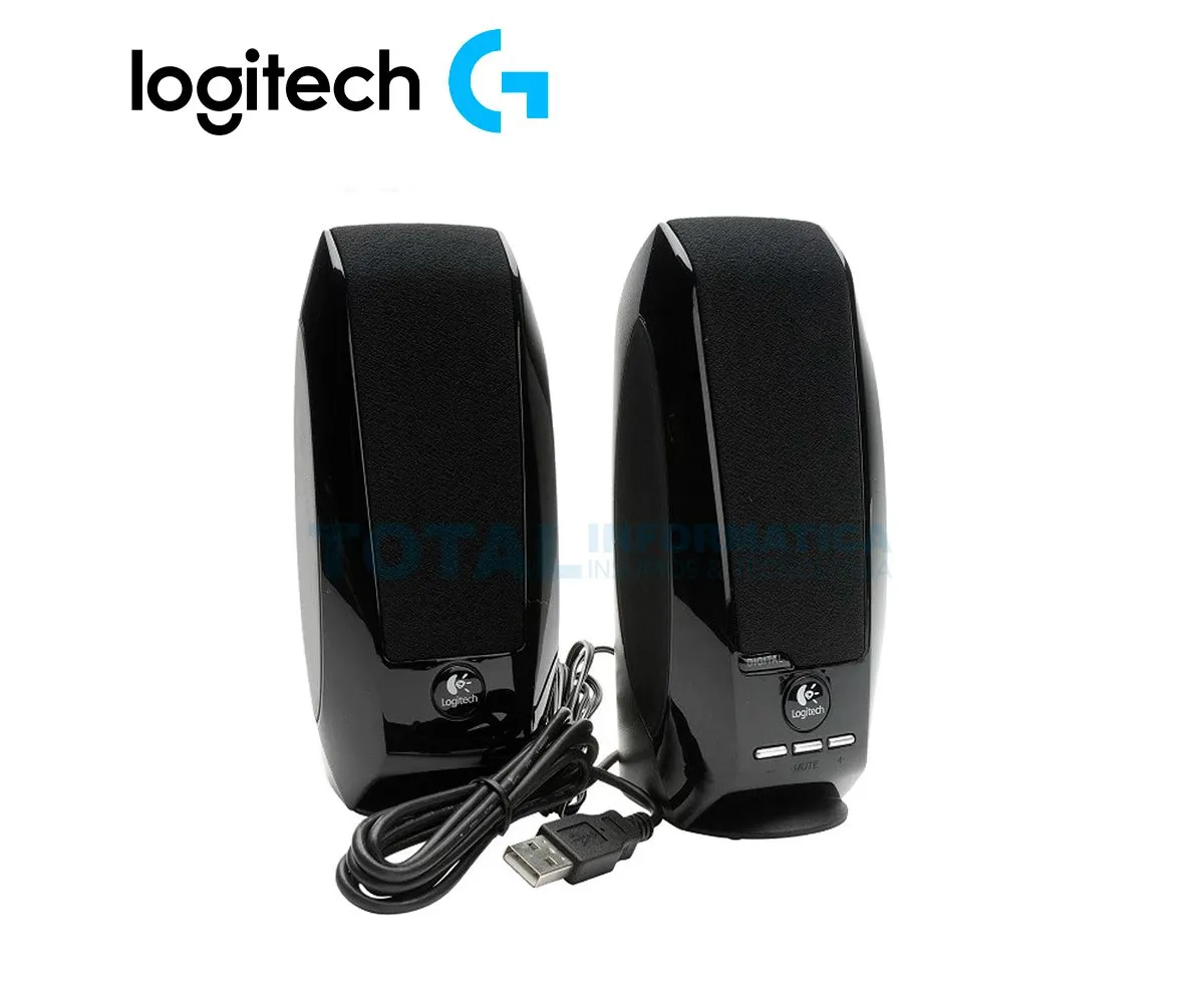 PARLANTE LOGITECH S-150 ( 980-001004 ) USB, CAJA VENTA NEGRA - imagen 2
