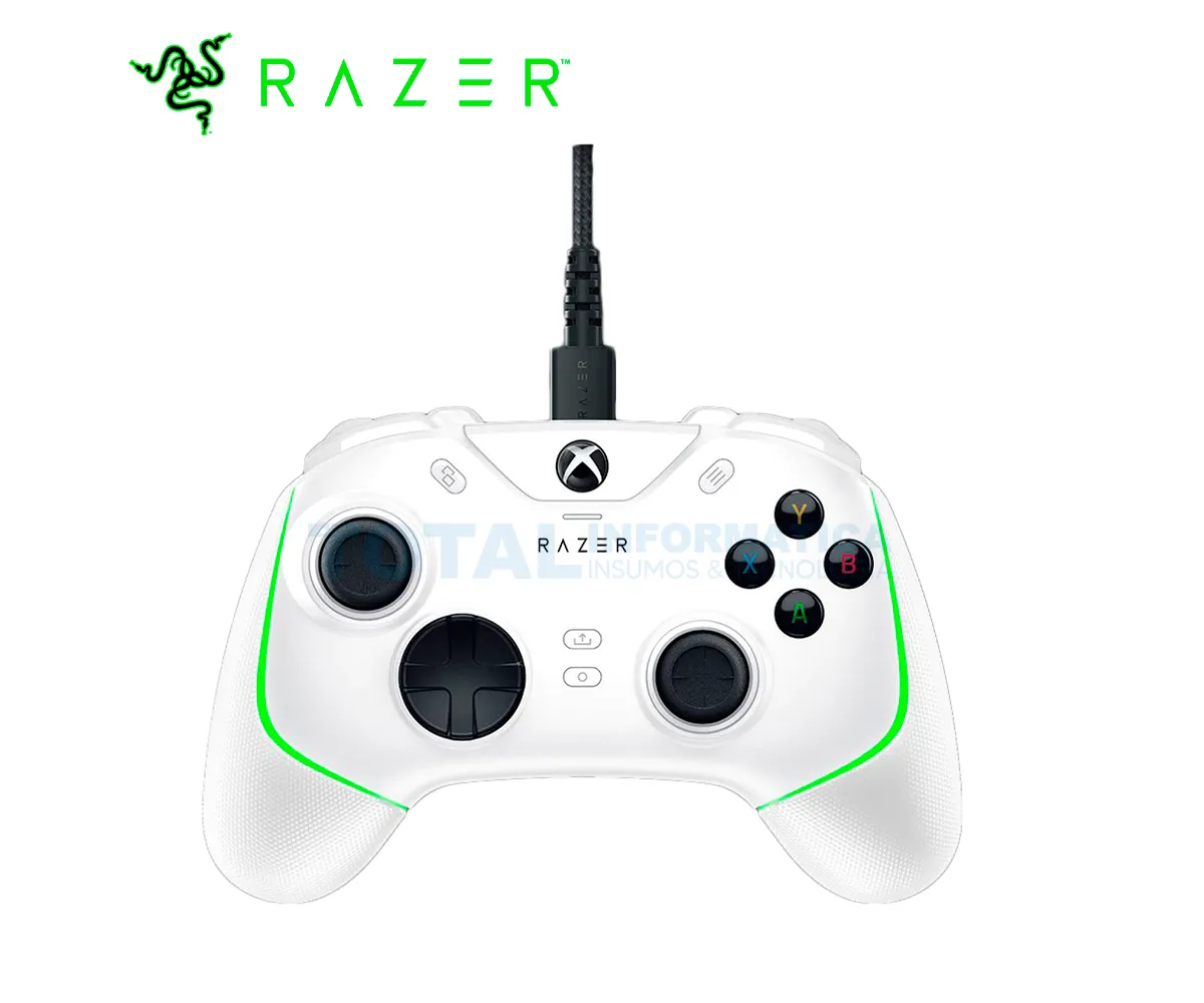MANDO RAZER WOLVERINE V2 CHROMA, XBOX/PC, COLOR BLANCO - imagen 1