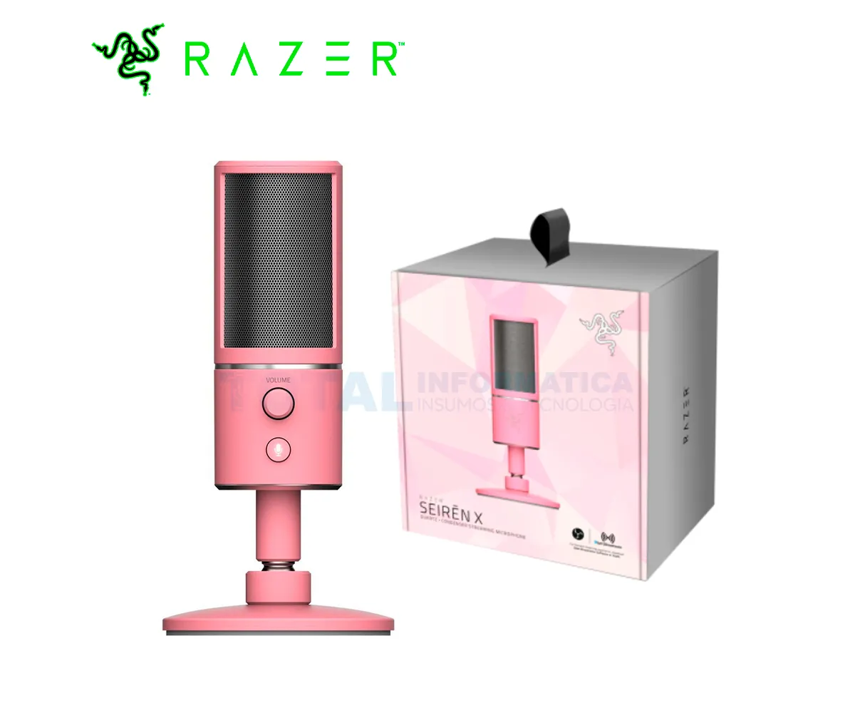 MICROFONO GAMING RAZER SEIREN X, USB, STREAMING REDUCTOR DE RUIDO CUARZO - imagen 1