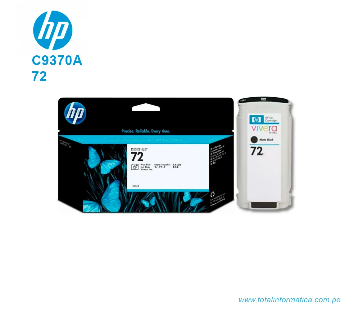 TINTA HP 72 PH.BLACK 130ML ( C9370A ) T610, T790 - imagen 2