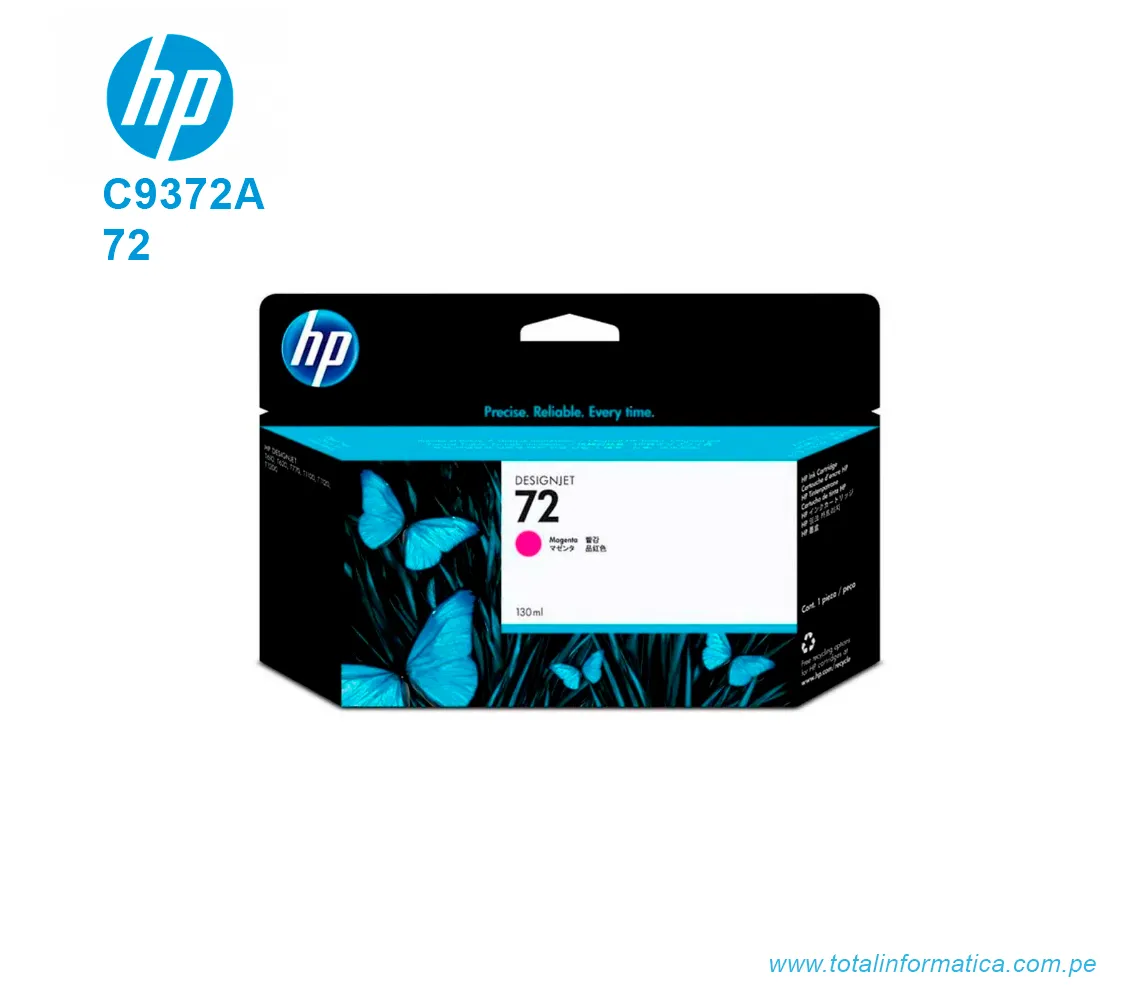 TINTA HP 72 MAGENTA 130ML ( C9372A ) DESIGNJET T610, T790 - imagen 1