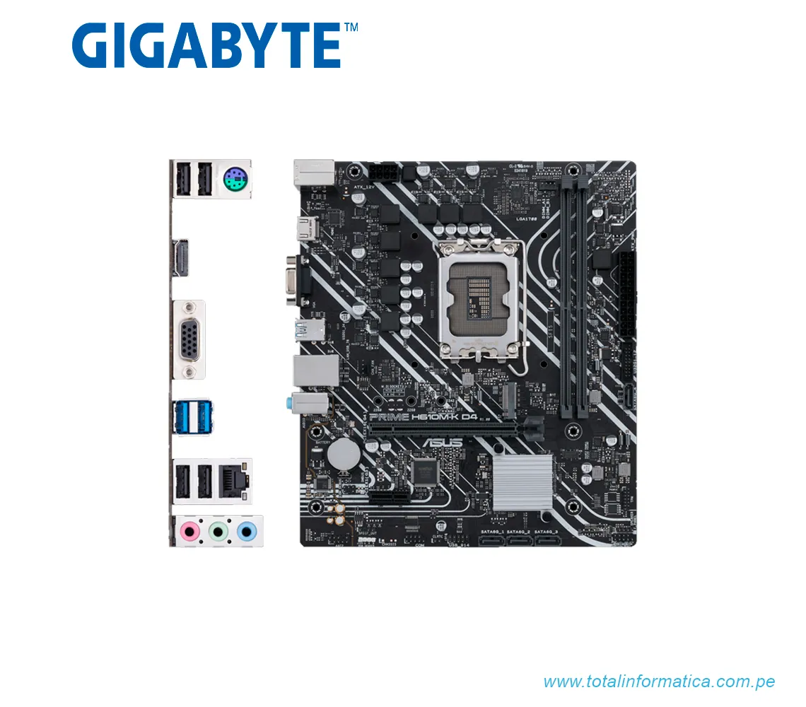 PLACA BASE ASUS INTEL 1700 PRIME H610M-K D4   - imagen 2