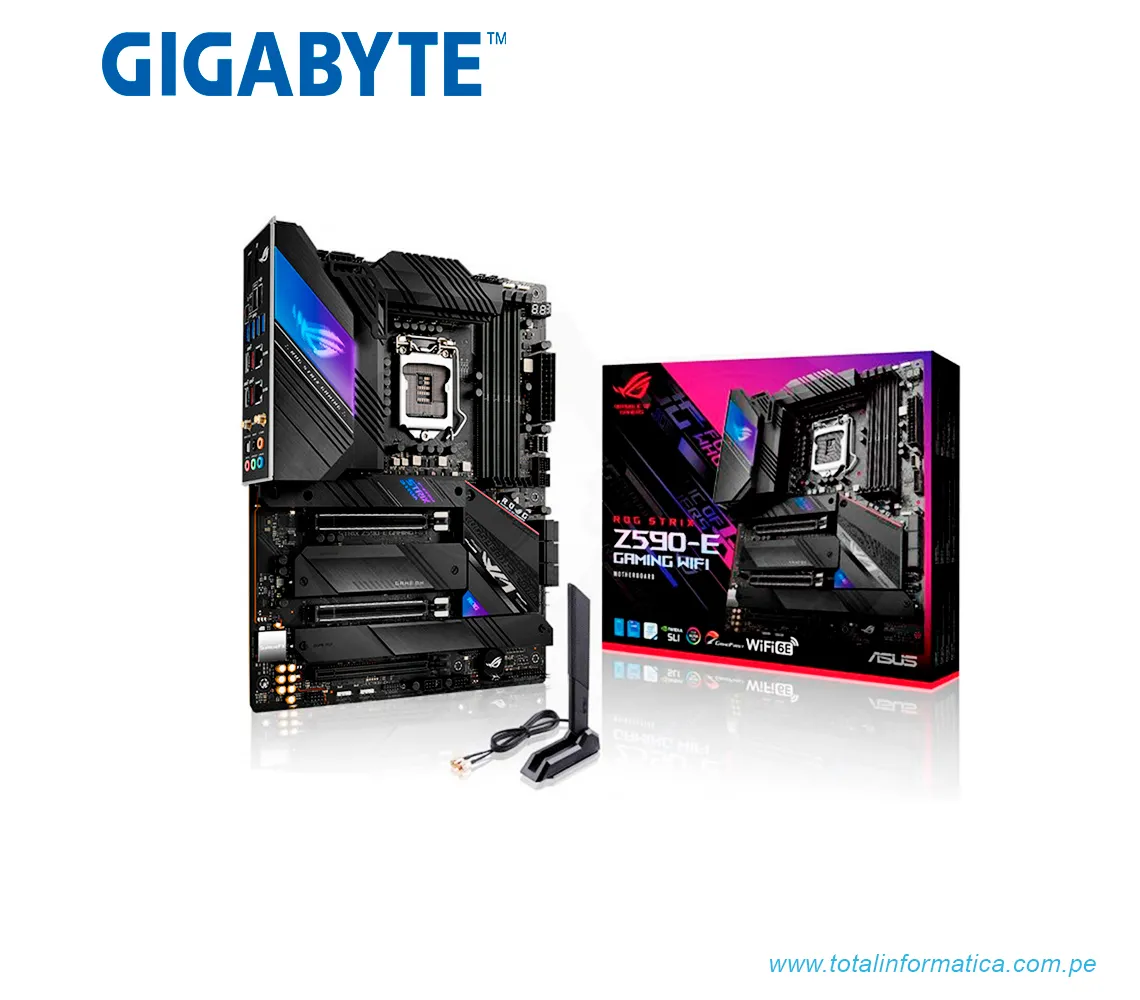 PLACA BASE ASUS INTEL ROG STRIX Z590-E GAMING WIFI  - imagen 1