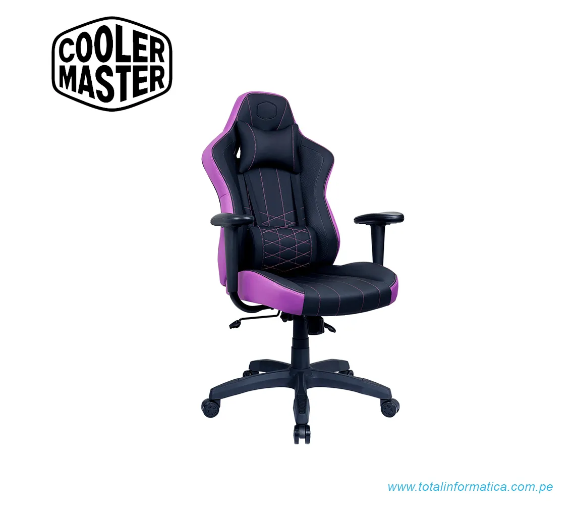 SILLA GAMER COOLER MASTER CALIBER E1 PURPLE - imagen 1