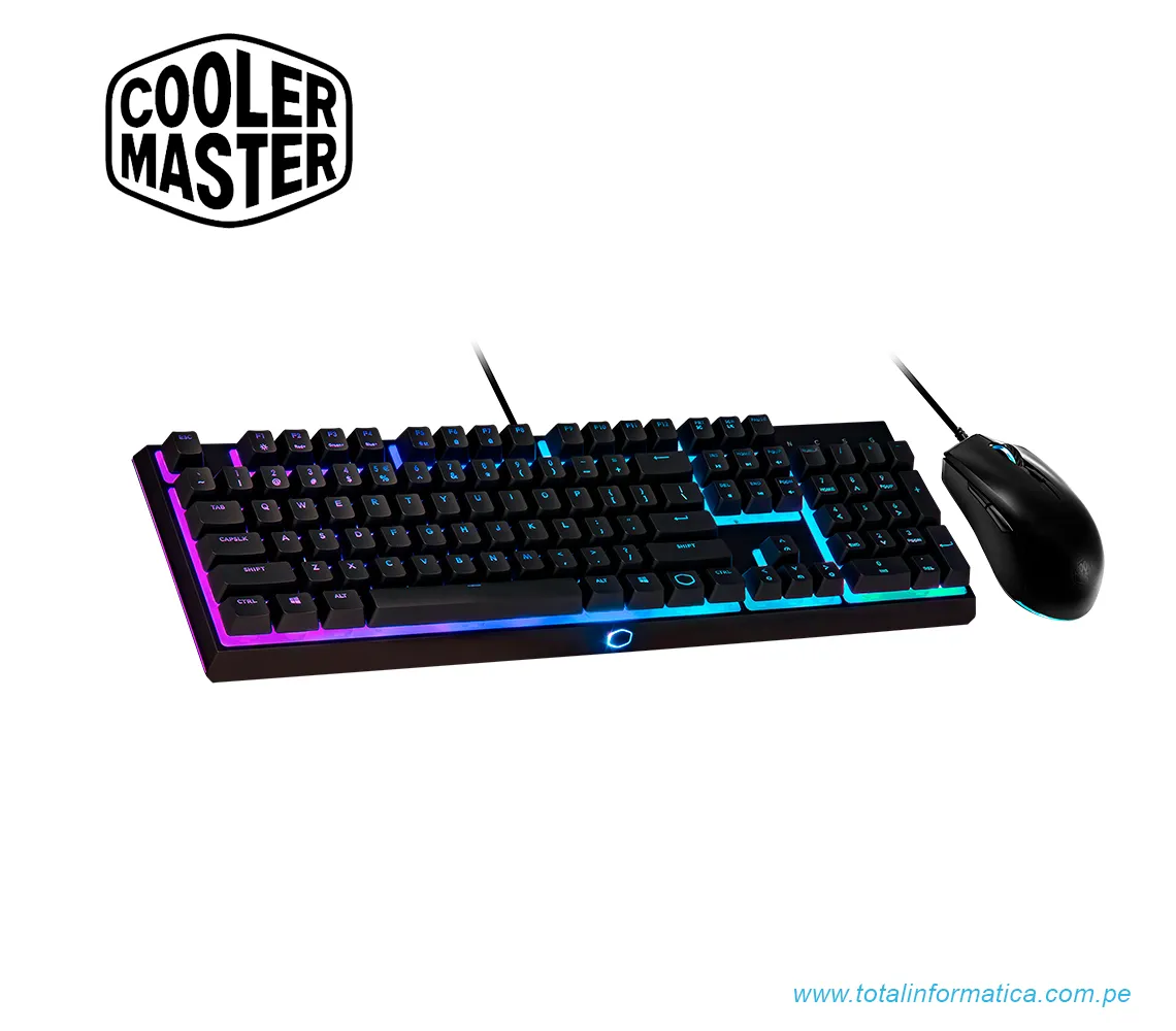 TECLADO COOLER MASTER KIT KEYBOARD + MOUSE RGB MS111  - imagen 2