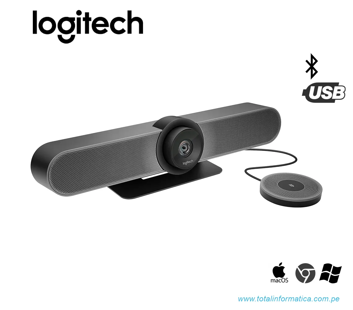CAMARA EMPRESARIAL LOGITECH B2B MEETUP + EXPANSION MIC, USB, NEGRO(960-001201) - imagen 1