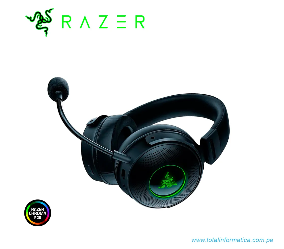 AUDIFONO GAMING CON MICROFONO RAZER KRAKEN V3 PRO, INALAMBRICO, USB-A, CHROMA RGB, NEGRO(RZ04-03460100-R3U1) - imagen 3