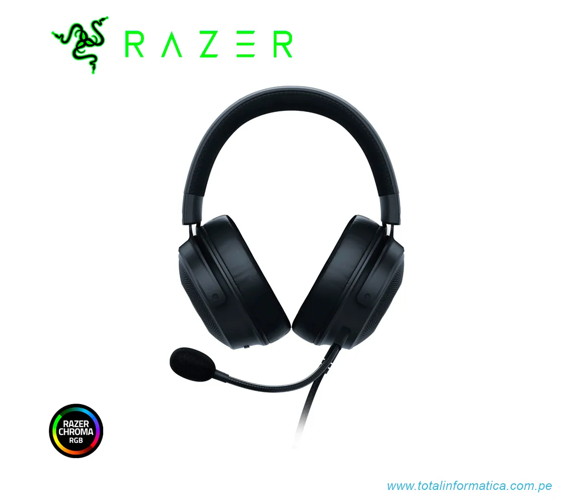 AUDIFONO GAMING CON MICROFONO RAZER KRAKEN V3 USB HYPERSENSE, USB HYPERSENSE THX, NEGRO(RZ04-03770100-R3U1) - imagen 4