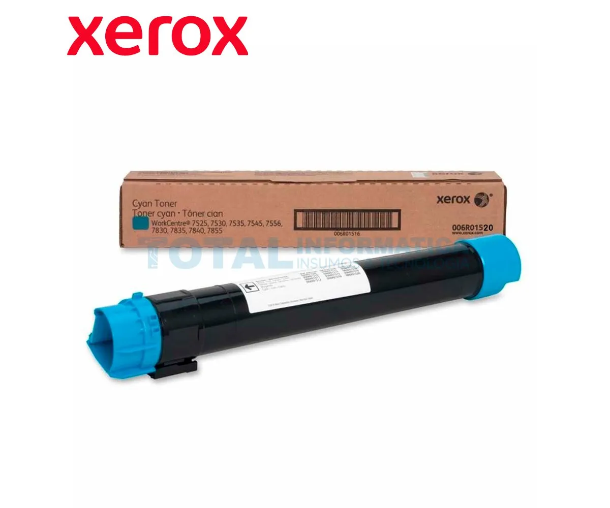 TONER XEROX ( 006R01520 ) CYAN, WC 7500 SERIES, 15.K - imagen 2