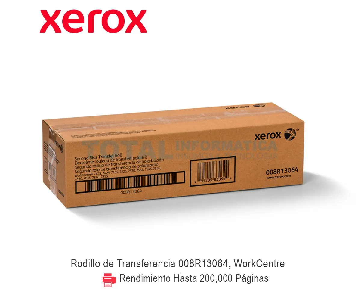 RODILLO TRANSFER XEROX ( 008R13064 ) WORKCENTRE 7428, 7435, 7445 - imagen 1