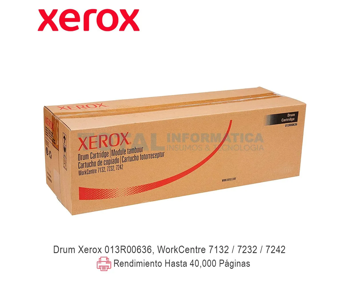 DRUM XEROX 013R00636 WORKCENTER 7232/7242(40K) - imagen 1