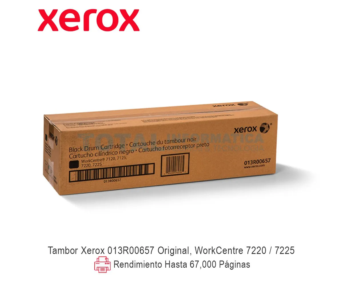TAMBOR XEROX ( 013R00657 ) WORKCENTRE 7220, 7225, BLACK - imagen 1