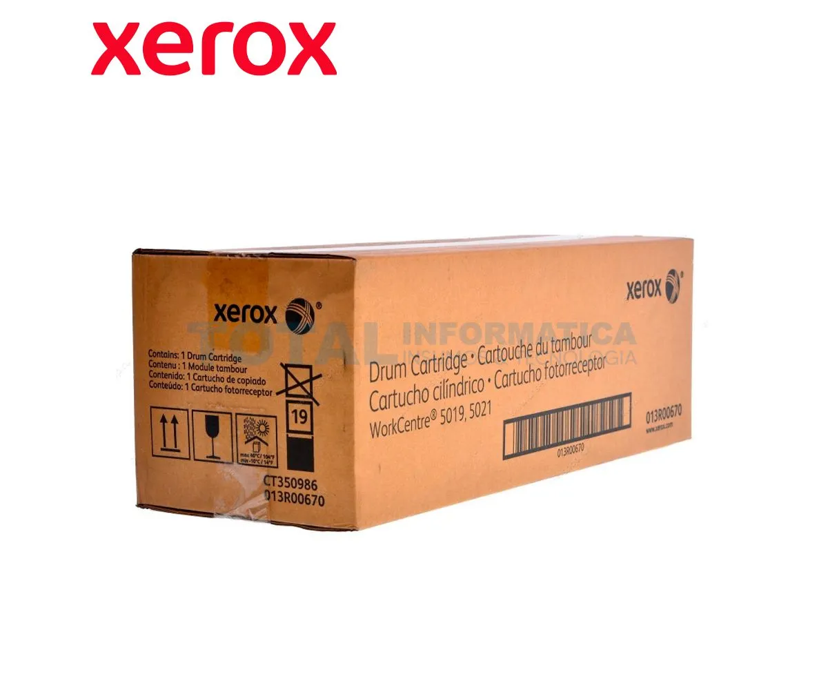TAMBOR XEROX ( 013R00670 ) WORKCENTRE 5019, 5021 - imagen 2