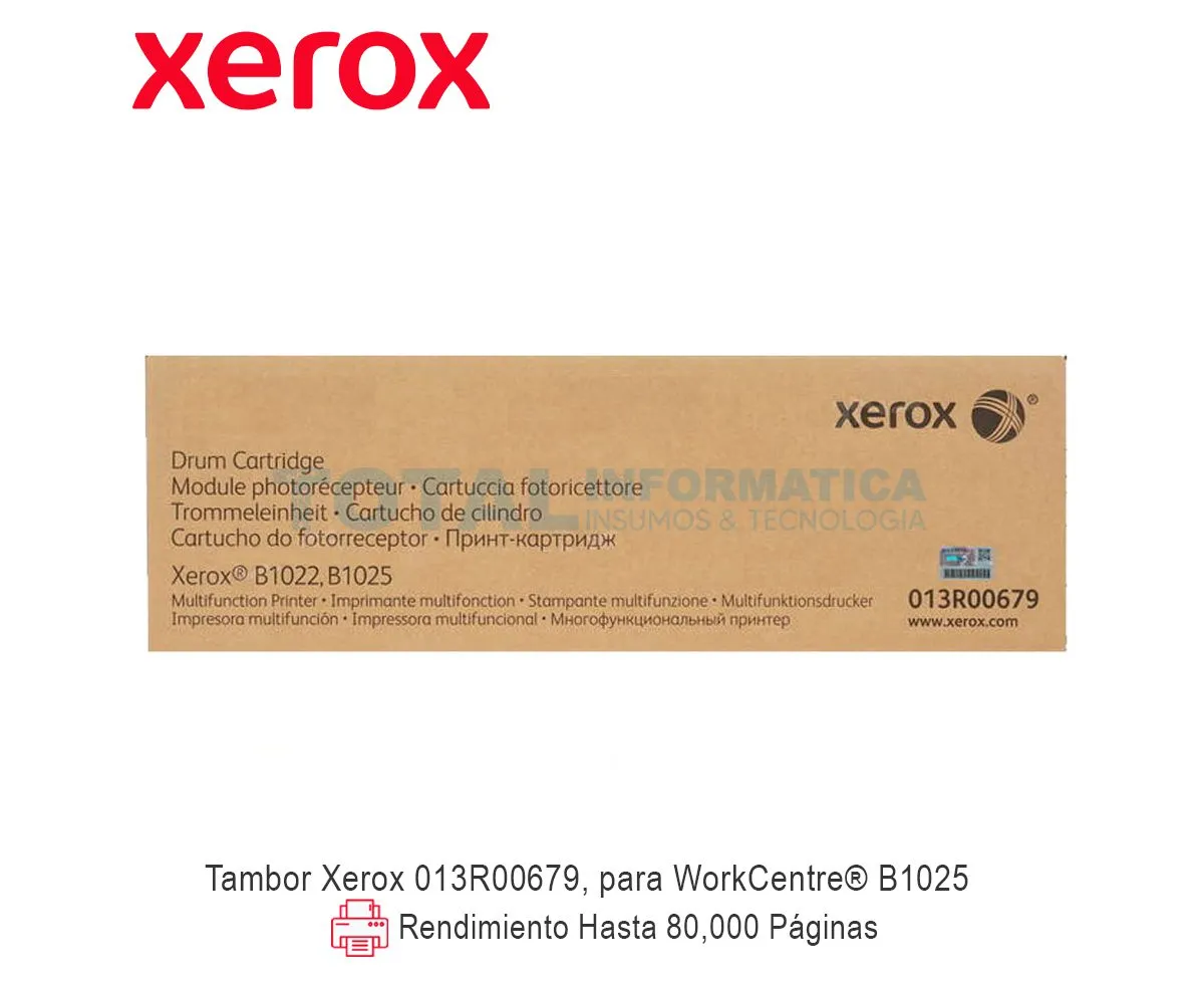TAMBOR XEROX ( 013R00679 ) PARA B1025, 80K - imagen 1