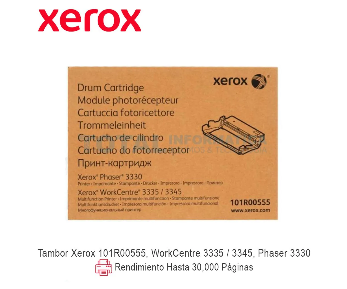 DRUM XEROX ( 101R00555 ) WORKCENTRE 3335, 3345, PHASER 3330 - imagen 1