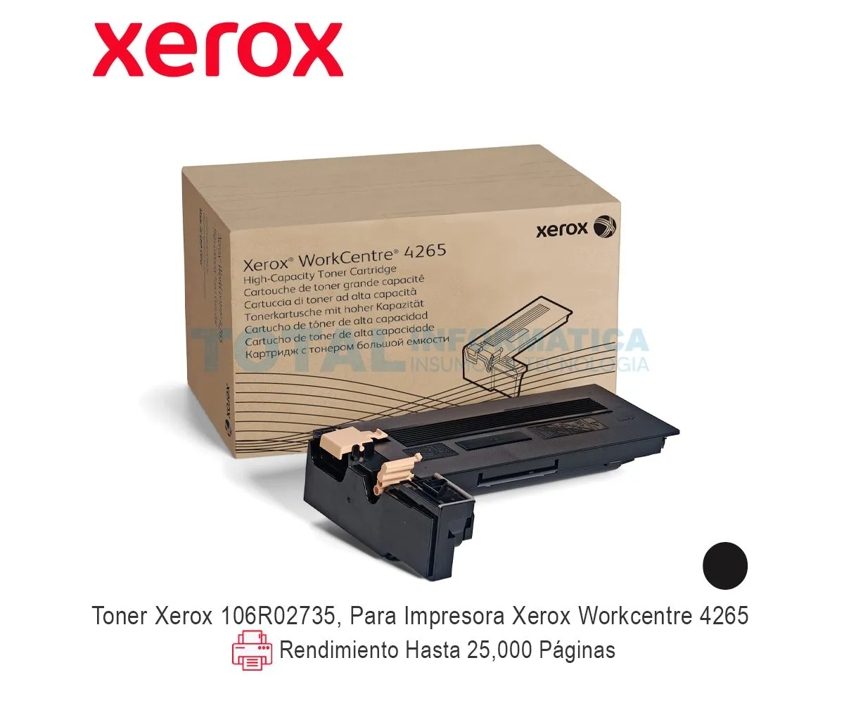 TONER XEROX ( 106R02735 ) WORKCENTRE 4265, 25K - imagen 1
