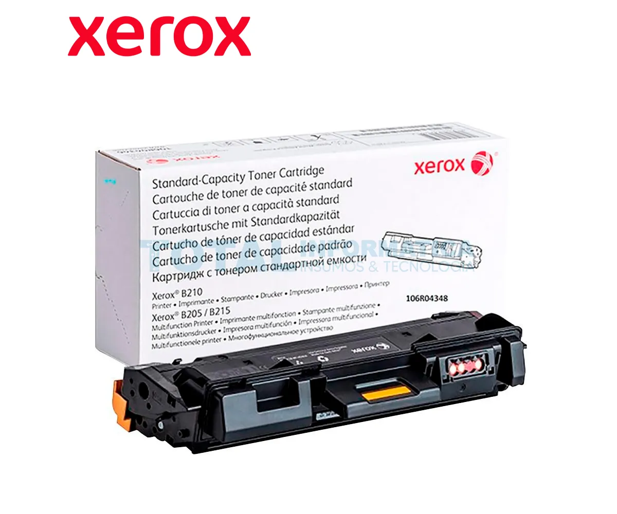 TONER XEROX 106R04348 NEGRO PARA B210 B215 B205 ORIGINAL - imagen 2