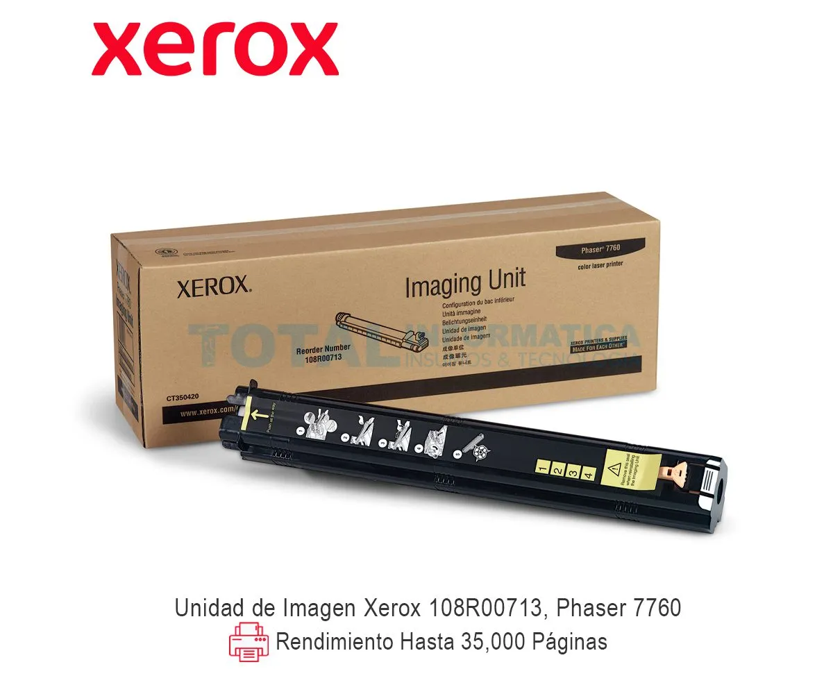UNIDAD DE IMAGEN XEROX ( 108R00713 ) PARA PHASER 7760 - imagen 1
