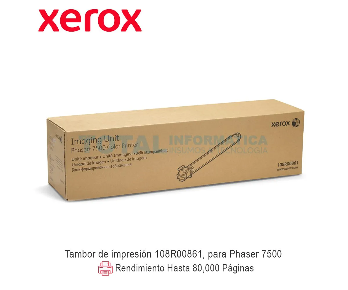 UNIDAD IMAGEN XEROX ( 108R00861 ) PARA PHASER 7500 - imagen 1