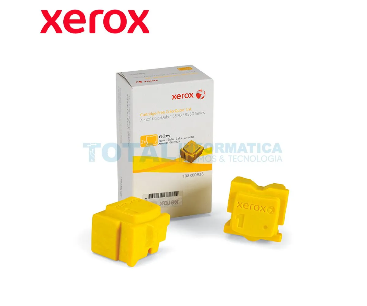 TINTA SOLIDA XEROX ( 108R00938 ) COLORQUBE 8570, YELLOW, 4.4KPG - imagen 2