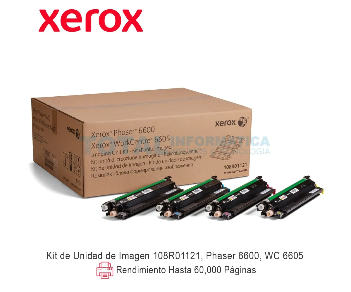 UNIDAD IMAGEN XEROX ( 108R01121 ) PHASER 6600, WORKCENTRE 6605 - imagen 1