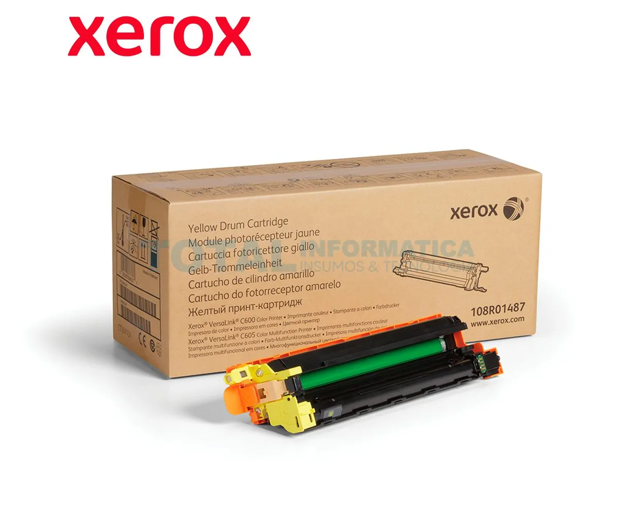 TAMBOR XEROX ( 108R01487 ) VERSALINK C600, C605, YELLOW - imagen 2