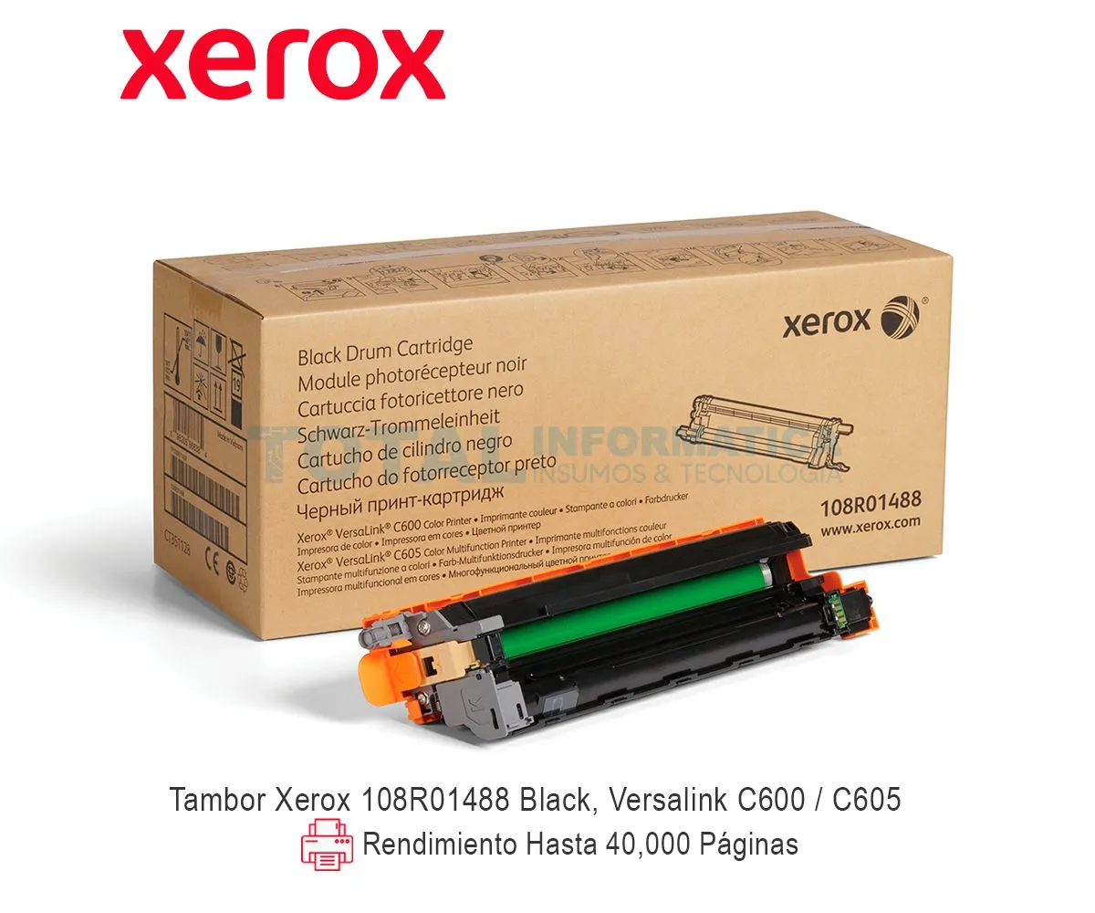 TAMBOR XEROX ( 108R01488 ) VERSALINK C600, C605, 40K - imagen 1