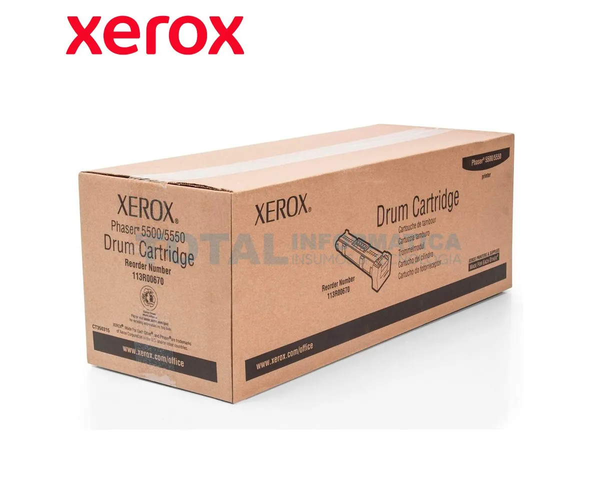 DRUM XEROX ( 113R00670 ) PHASER 5500, 5550, 60K - imagen 2