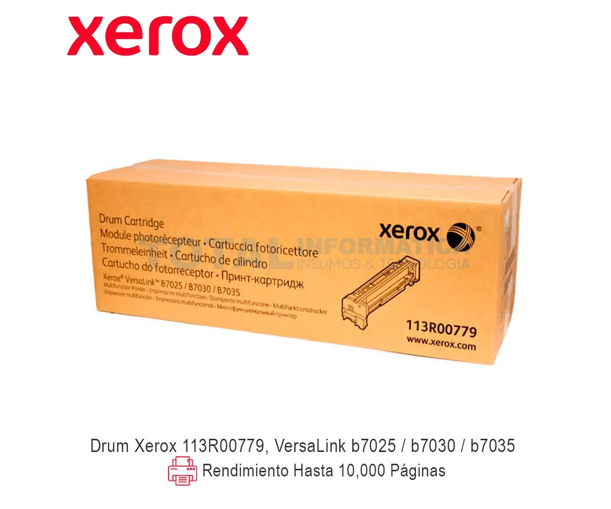 TAMBOR XEROX ( 113R00779 ) VERSALINK B7025, B7030, B7035, 80K - imagen 1