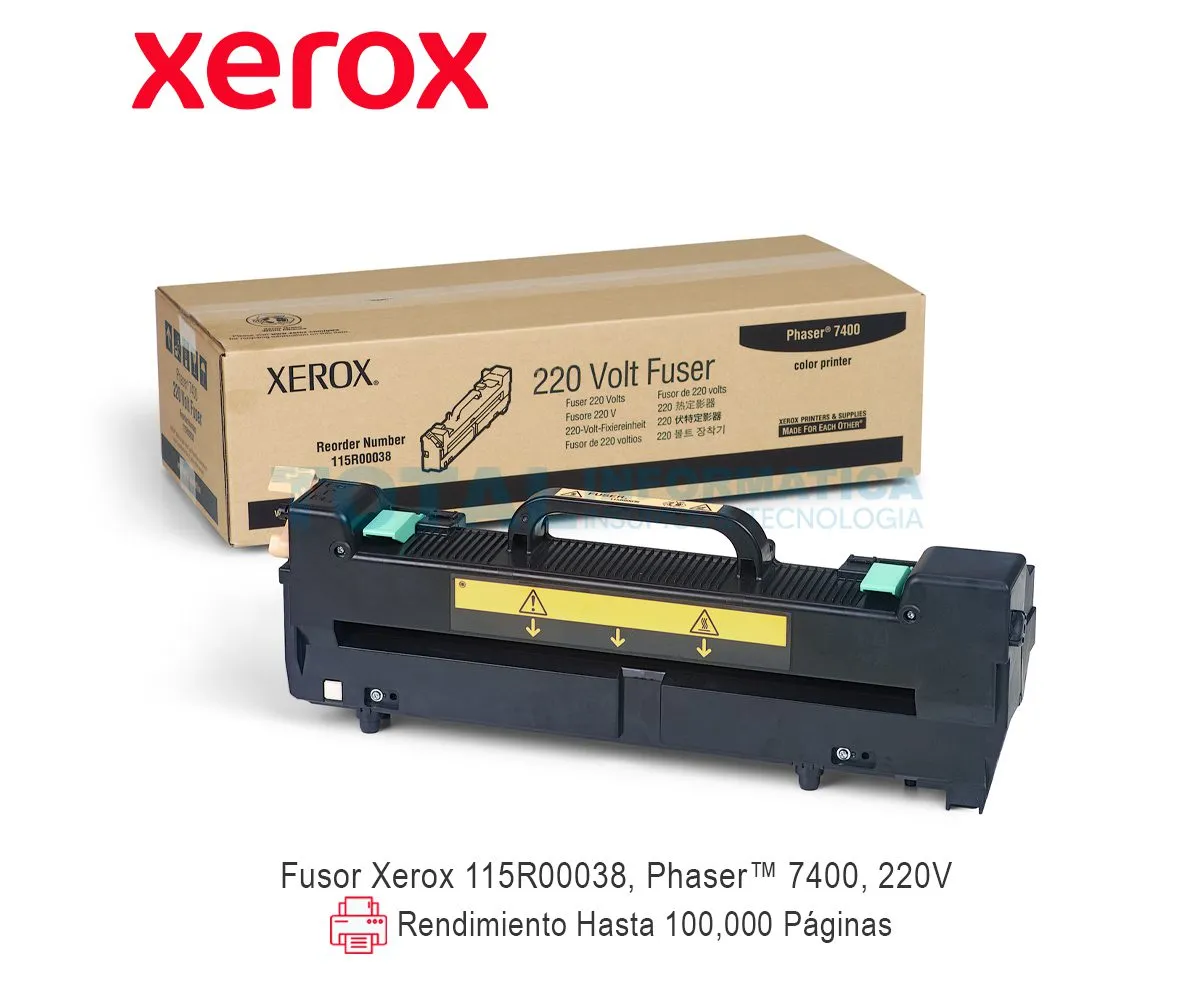 FUSOR XEROX ( 115R00038 ) PHASER 7400 220V - imagen 1