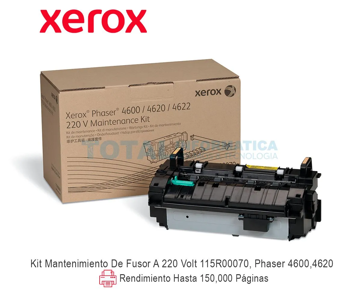 KIT DE MANTENIMIENTO XEROX ( 115R00070 ) PHASER 4600, 4620 FUSOR 220V - imagen 1