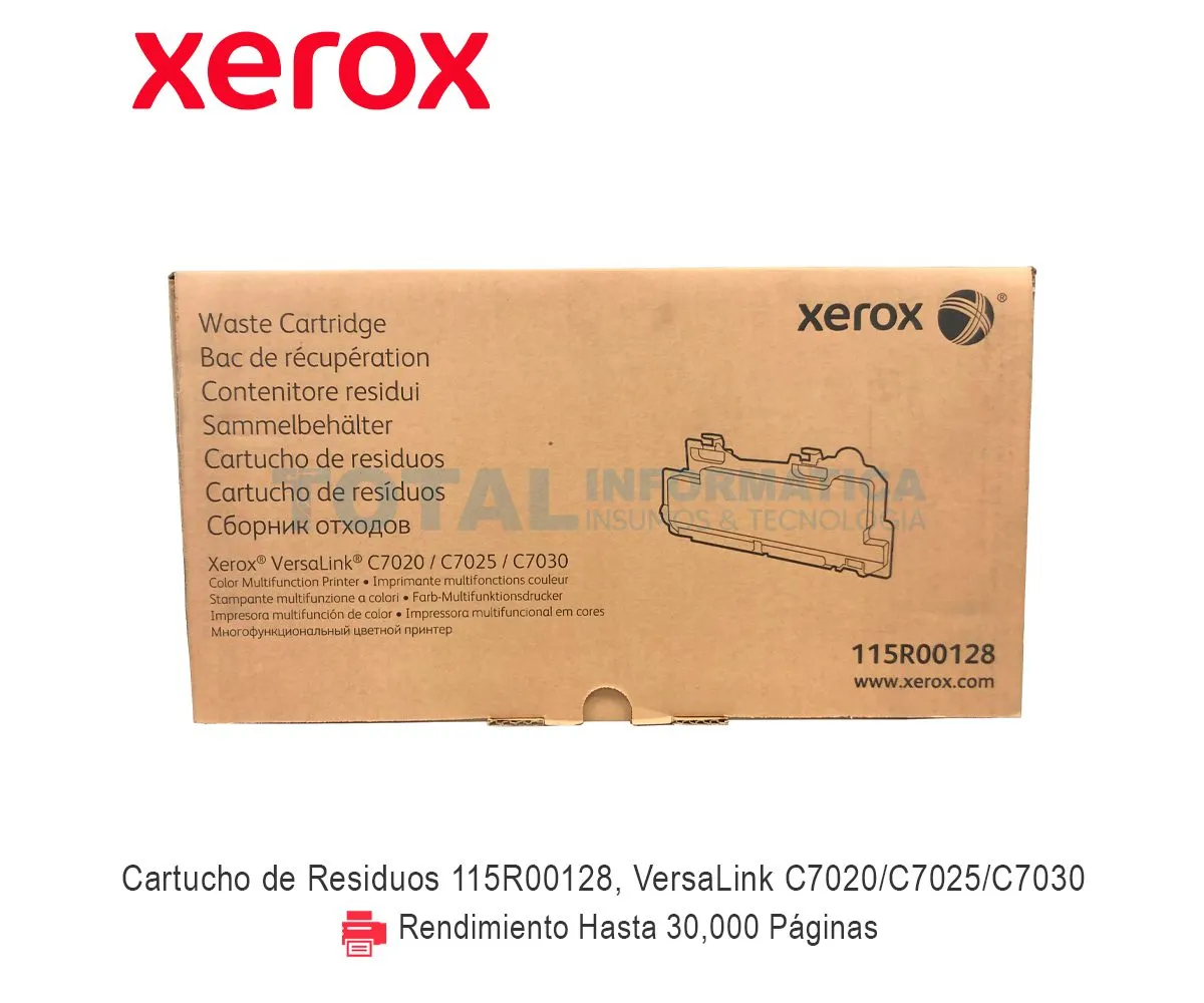 WASTE VERSALINK XEROX ( 115R00128 ) ORIGINAL - imagen 1
