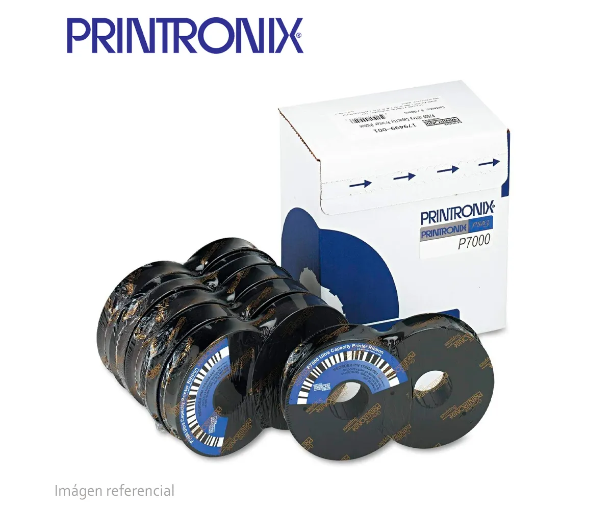 CINTA DE IMPRESIÓN PRINTRONIX P7000 179499-001, SERIES COD BARRA/OCR 90 MILL - imagen 1